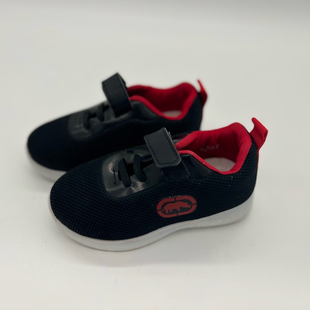 Unltd Boys Sneakers Black Red Sz 10 T